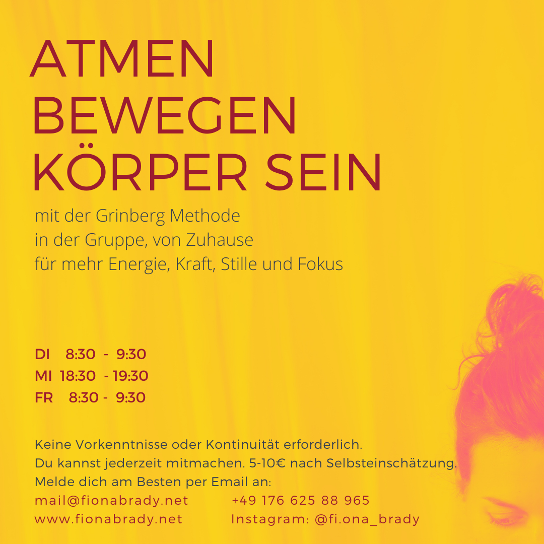 Flyer Atmen Bewegen Körper Sein